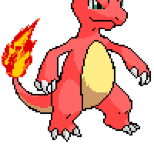 Charmeleon pärlplatta mall