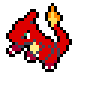 Charmeleon pärlplatta mall