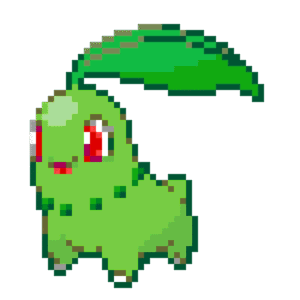 Chikorita pärlplatta mall