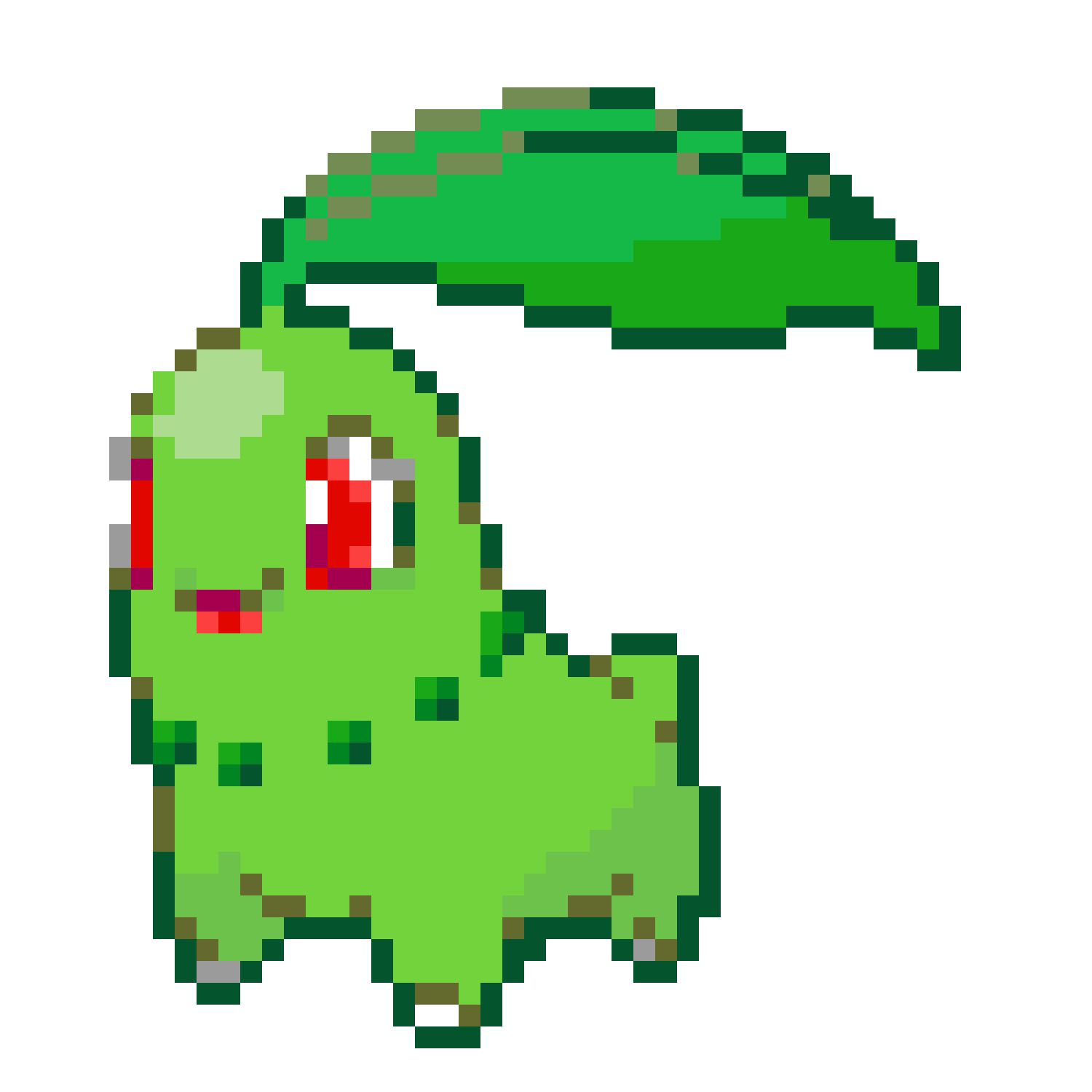 Chikorita Pärlplatta Design