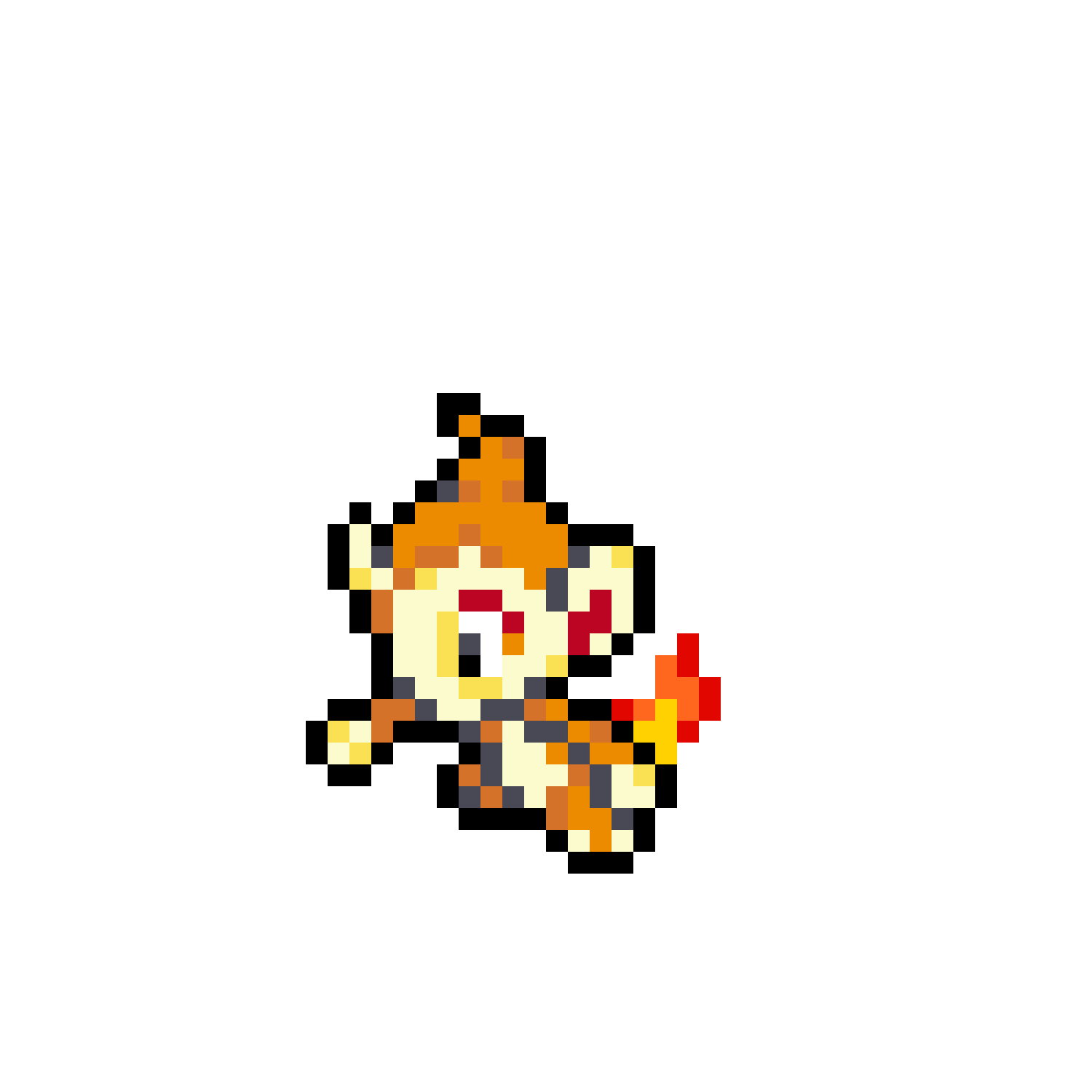 Chimchar Pärlplatta Design