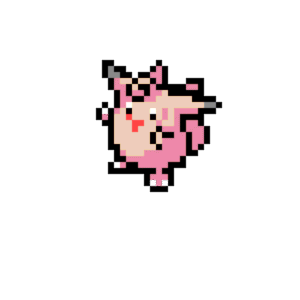 Clefable pärlplatta mall