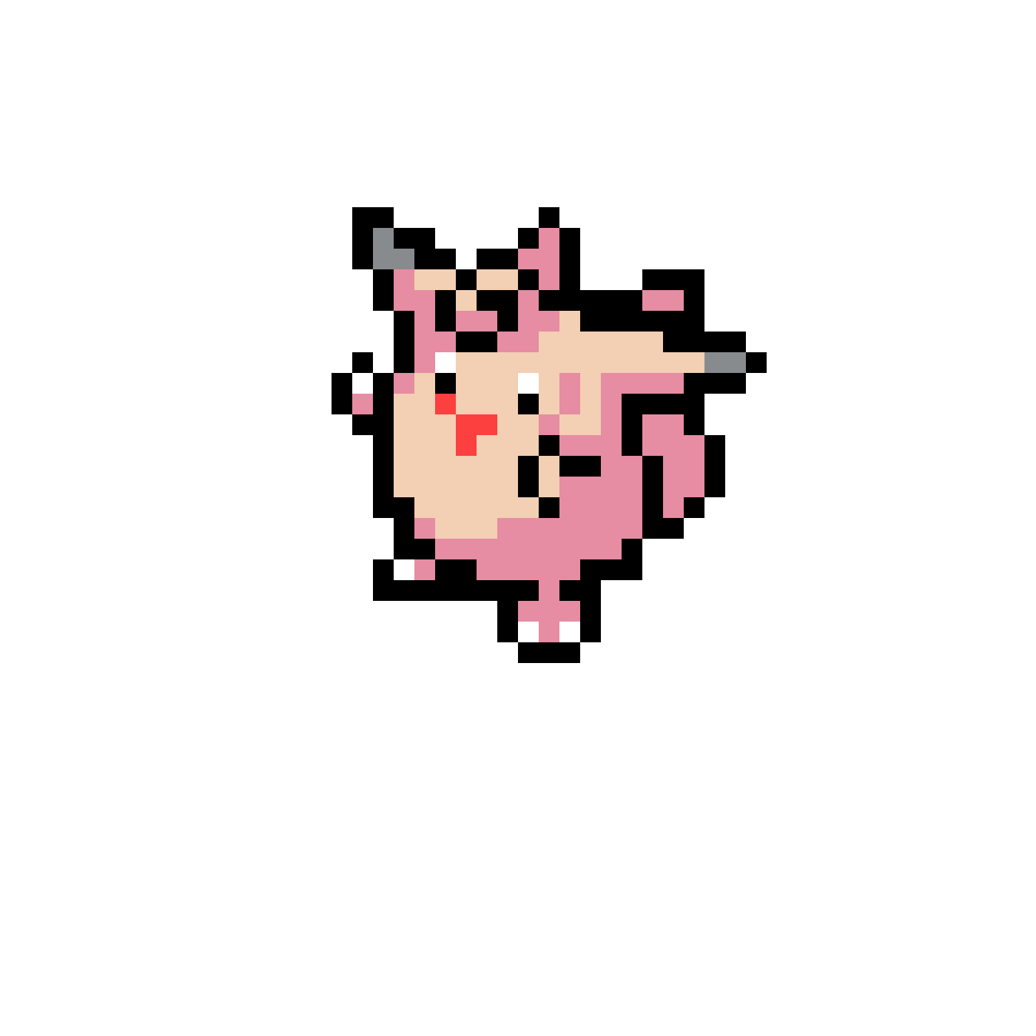 Clefable pärlplatta mall