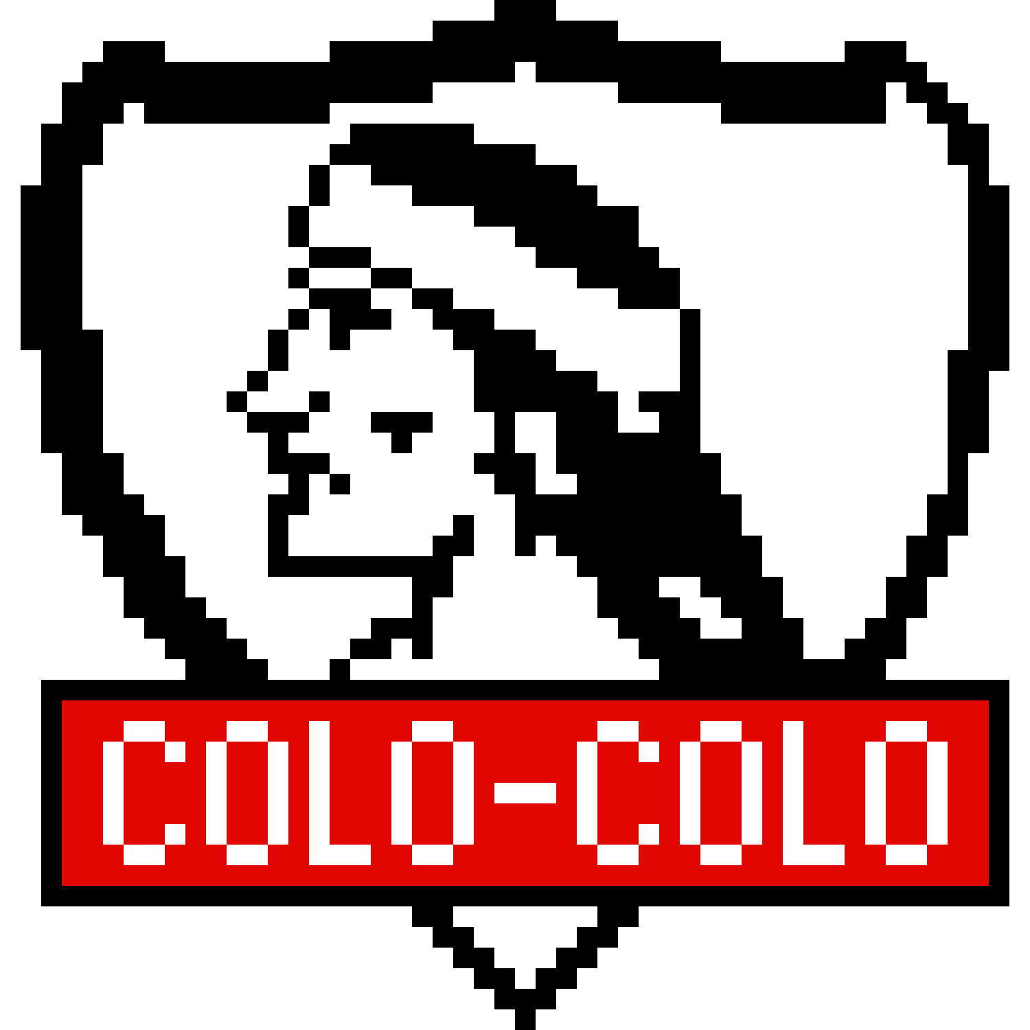 Colo-Colo Svartvit Pärlplatta Design