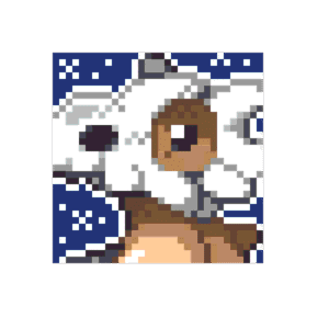 Cubone pärlplatta mall