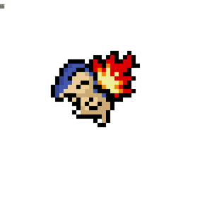 Cydaquil pärlplatta mall