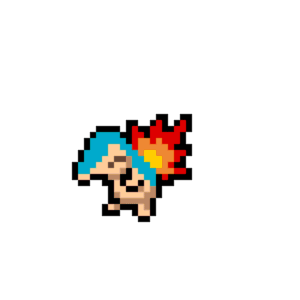 Cyndaquil pärlplatta mall