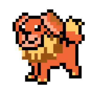 Dachsbun Pokemon pärlplatta mall