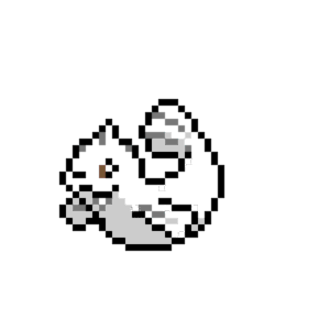 Dewgong pärlplatta mall