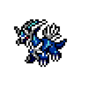 Dialga pärlplatta mall