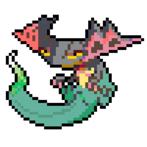 Dragapult pärlplatta mall