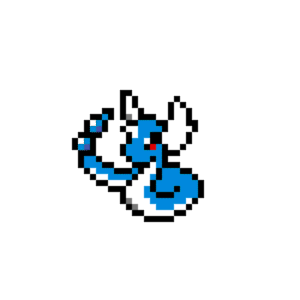 Dragonair pärlplatta mall