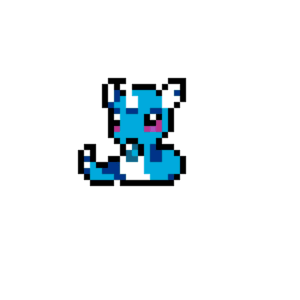 Dragonair pärlplatta mall