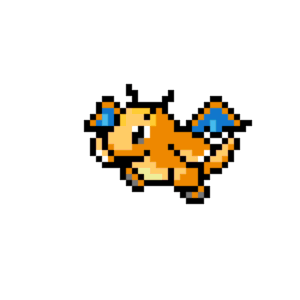 Dragonite pärlplatta mall