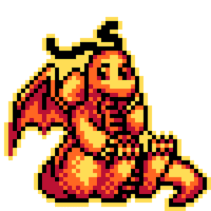 Dragonite pärlplatta mall