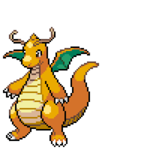 Dragonite pärlplatta mall