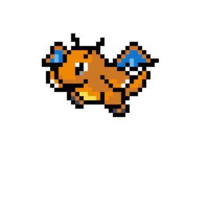 Dragonite pärlplatta mall