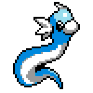 Dratini pärlplatta mall