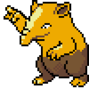Drowzee pärlplatta mall
