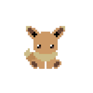 Eevee pärlplatta mall