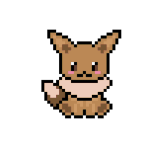 Eevee pärlplatta mall