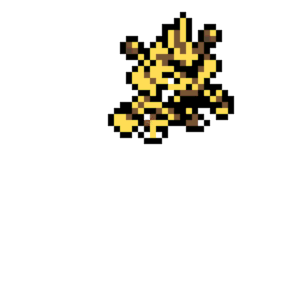 Electabuzz pärlplatta mall