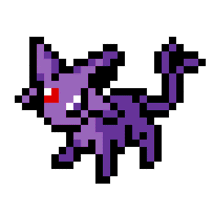 Espeon pärlplatta mall