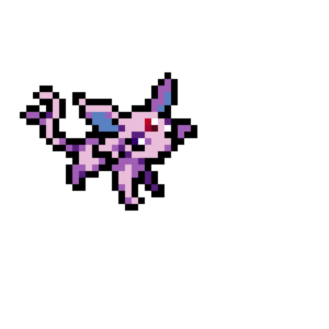 Espeon pärlplatta mall