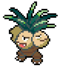 Exeggutor pärlplatta mall