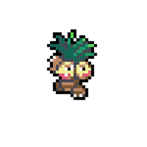 Exeggutor pärlplatta mall