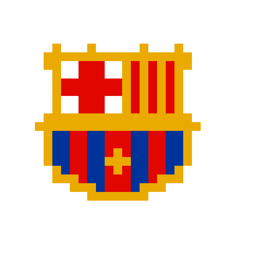 FC Barcelona Pärlplatta Design