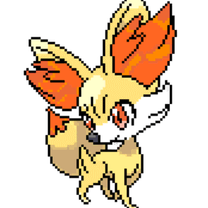 Fennekin pärlplatta mall