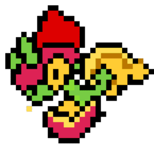 Flapple pärlplatta mall