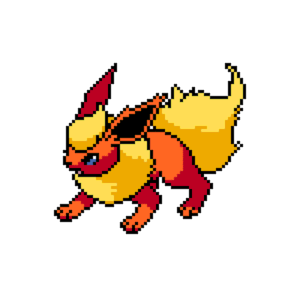 Flareon - Pokémon pärlplatta mall