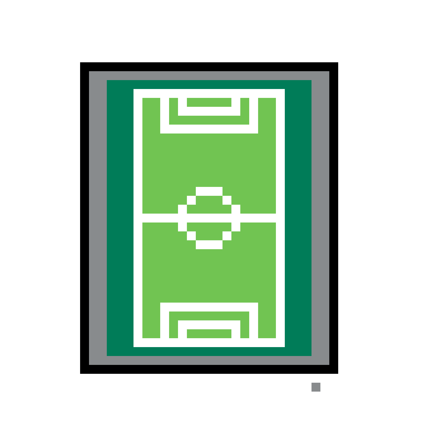 Fotbollsplan Pärlplatta Design