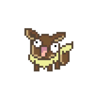 Funny Eevee pärlplatta mall