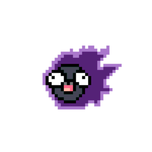 Funny Gastly pärlplatta mall