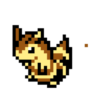 Furret Pokemon pärlplatta mall