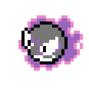 Gastly Pokemon pärlplatta mall