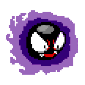 GASTLY pärlplatta mall