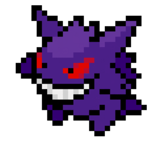 Gengar 5mm pärlplatta mall