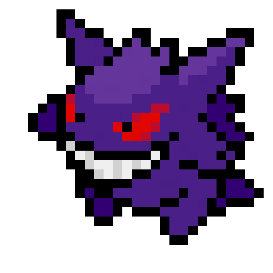 Gengar 5mm pärlplatta mall
