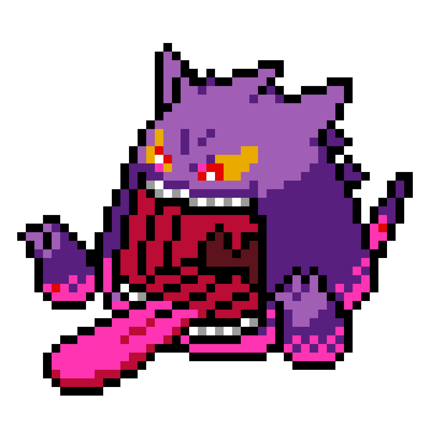 Gengar Gigamax Pärlplatta Design