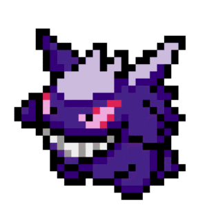 Gengar pärlplatta mall