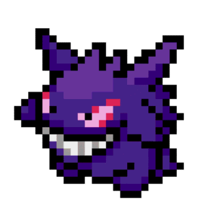 Gengar pärlplatta mall