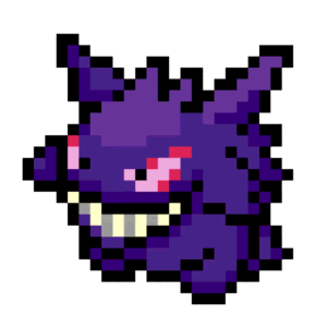 Gengar pärlplatta mall