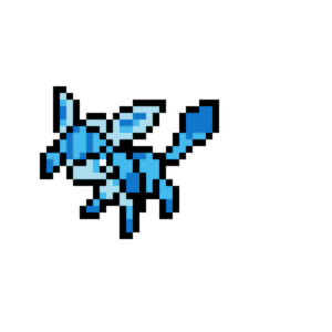 Glaceon pärlplatta mall