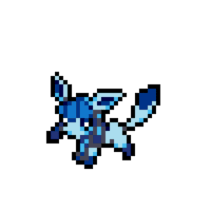 Glaceon pärlplatta mall