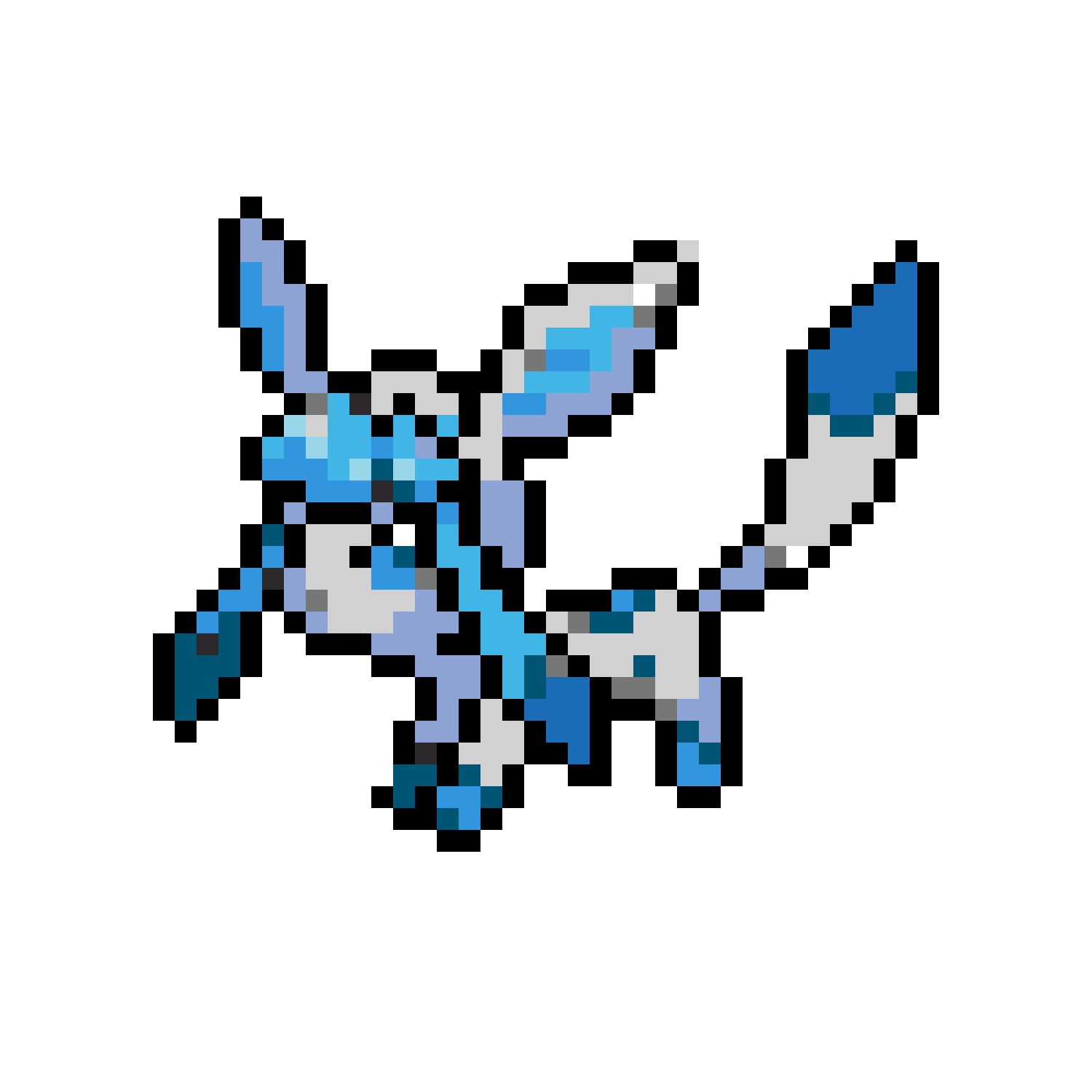 Glaceon Pärlplatta Design