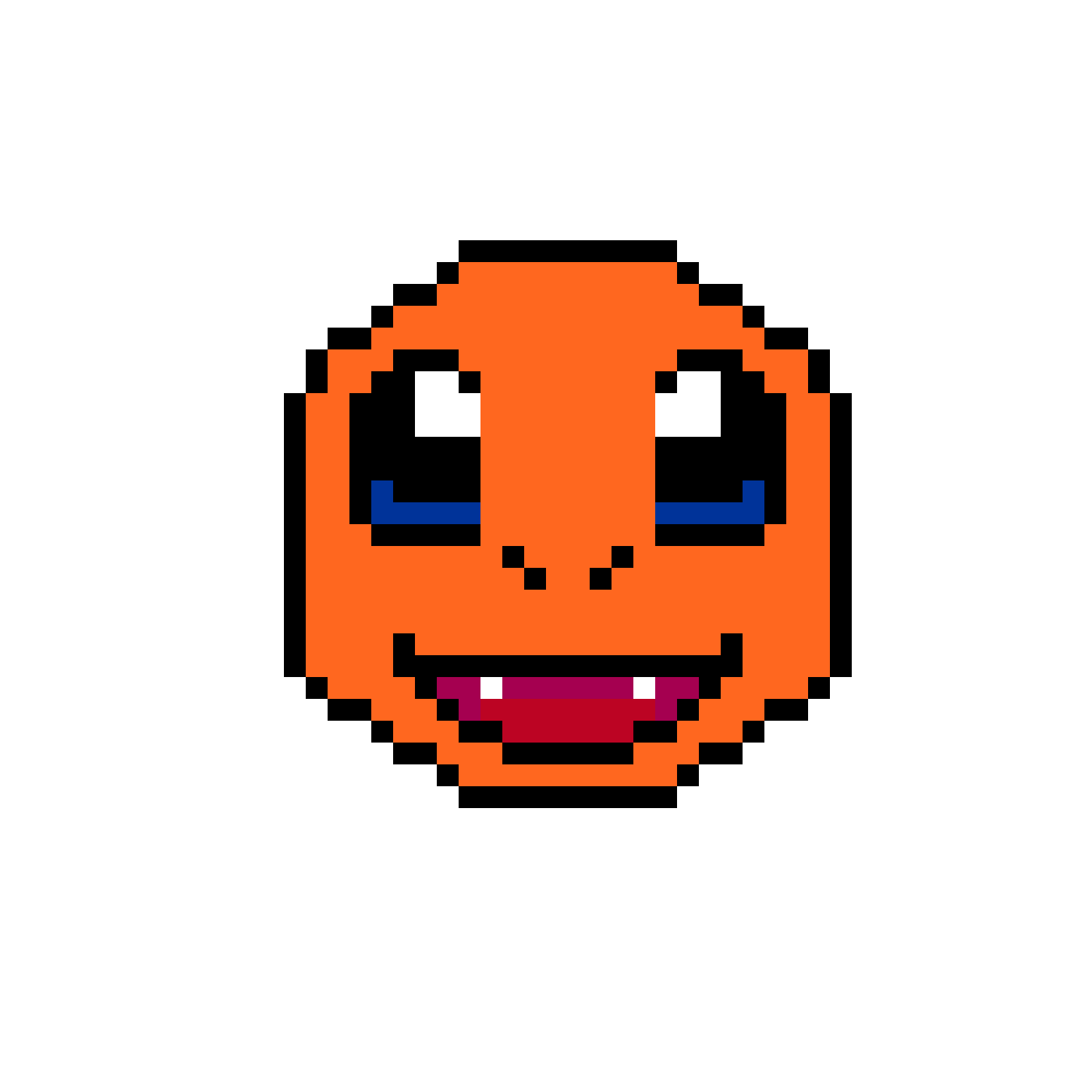 Glasunderlägg Charmander :D Pärlplatta Design